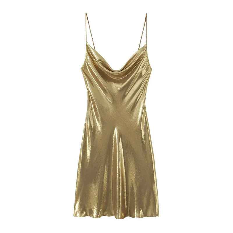 VESTIDO DOURADO - Loja Bee Fancy