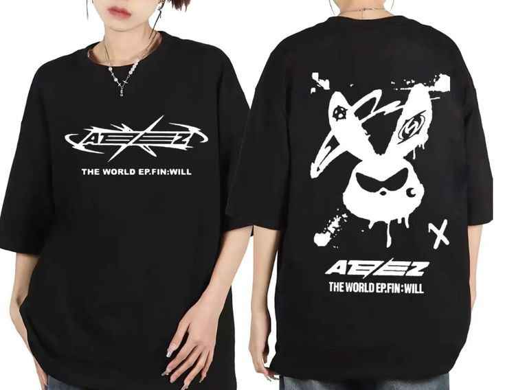 CAMISA ATEEZ EP FIN WILL RABIT WORLD TOUR - Loja Bee Fancy
