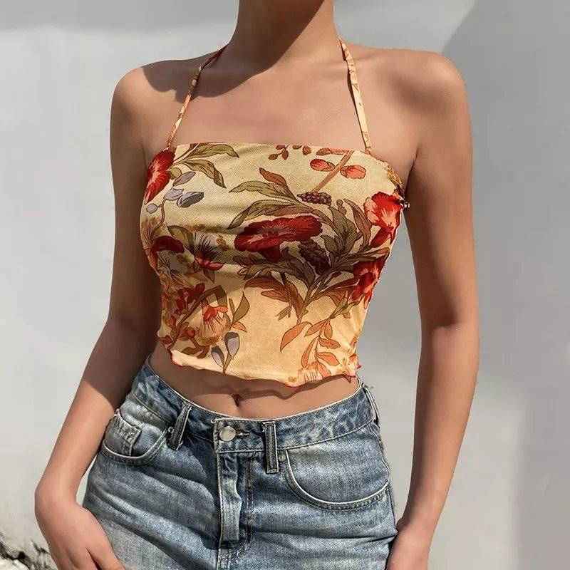BLUSA Y2K FLORAL - Loja Bee Fancy