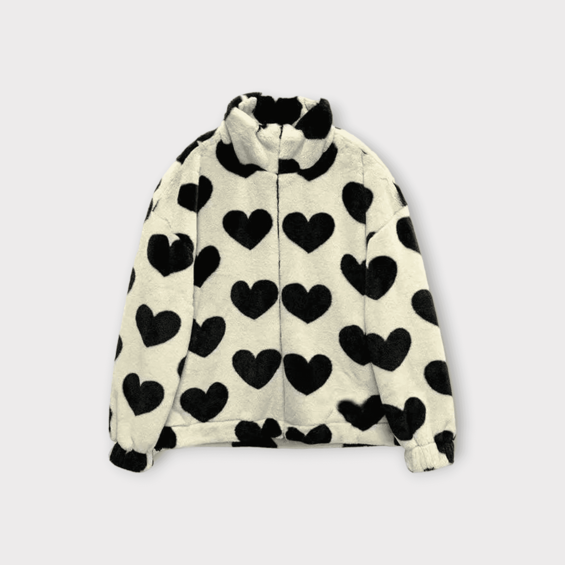 CASACO FLUFFY HEARTS - Loja Bee Fancy