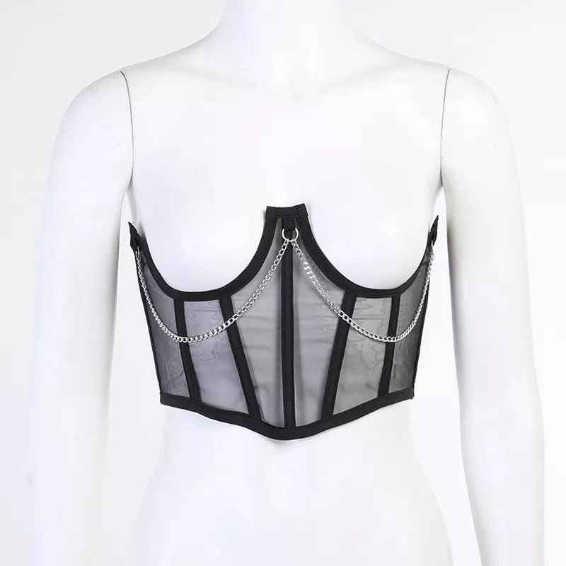 CORSET TRANSPARENTE - Loja Bee Fancy