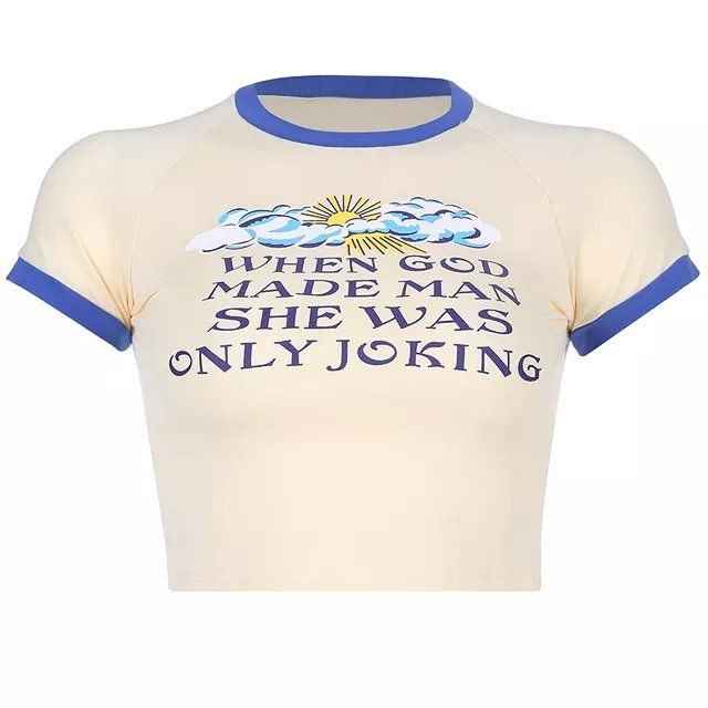 CROPPED GOD WAS JOKING - Loja Bee Fancy