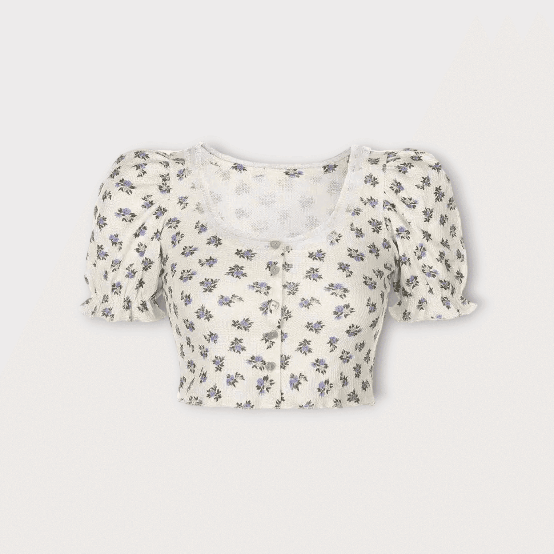 CROPPED VINTAGE FLOWERS - Loja Bee Fancy