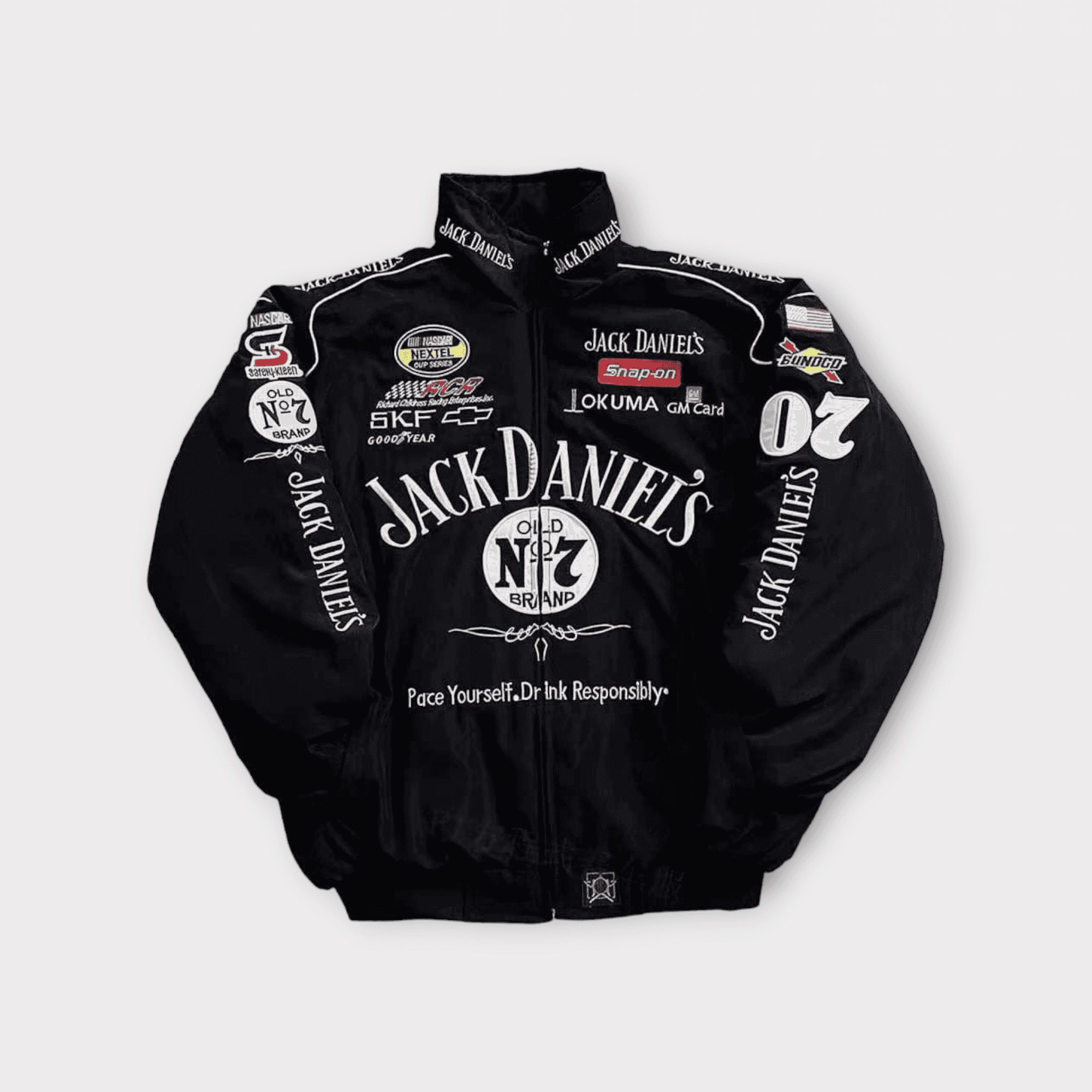 Jack Daniel's レースジャケット ブラック Jaqueta Jack Daniels Racer