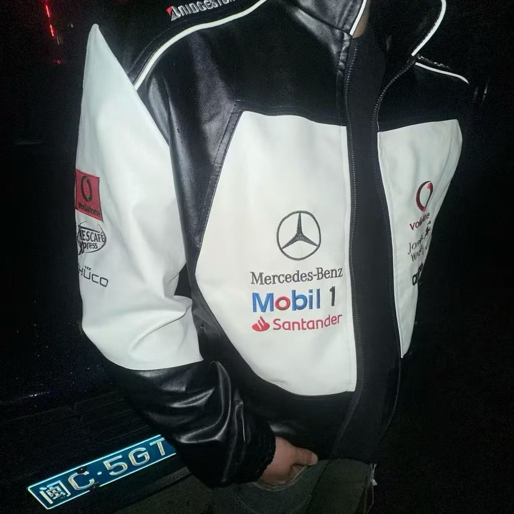 Jaqueta Mercedes F1 Couro - Loja Bee Fancy