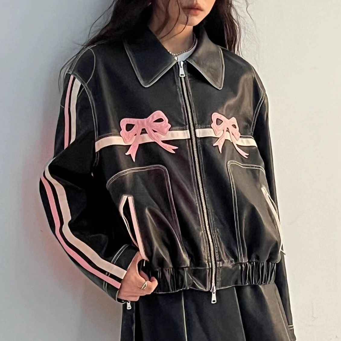 JAQUETA PINK MOTORCYCLE - Loja Bee Fancy