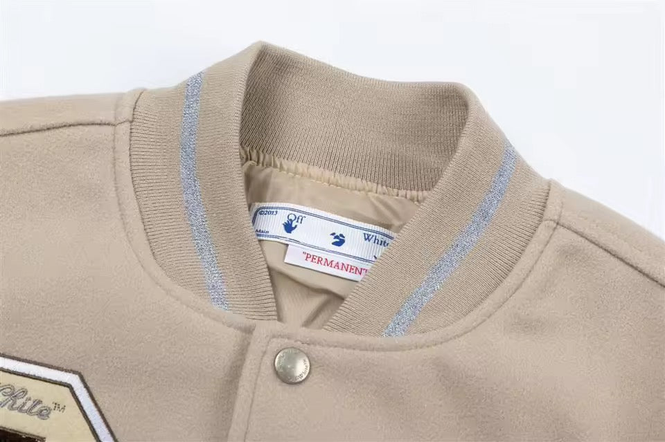 Jaqueta Varsity Off White x AC Milan - Loja Bee Fancy