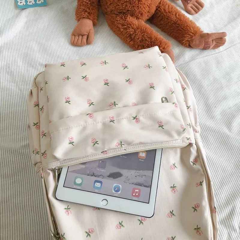 MOCHILA VINTAGE FLOWER - Loja Bee Fancy