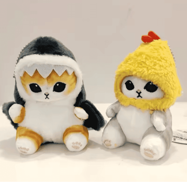 PELÚCIA GATO TUBARÃO E GATO CAMARÃO - Loja Bee Fancy