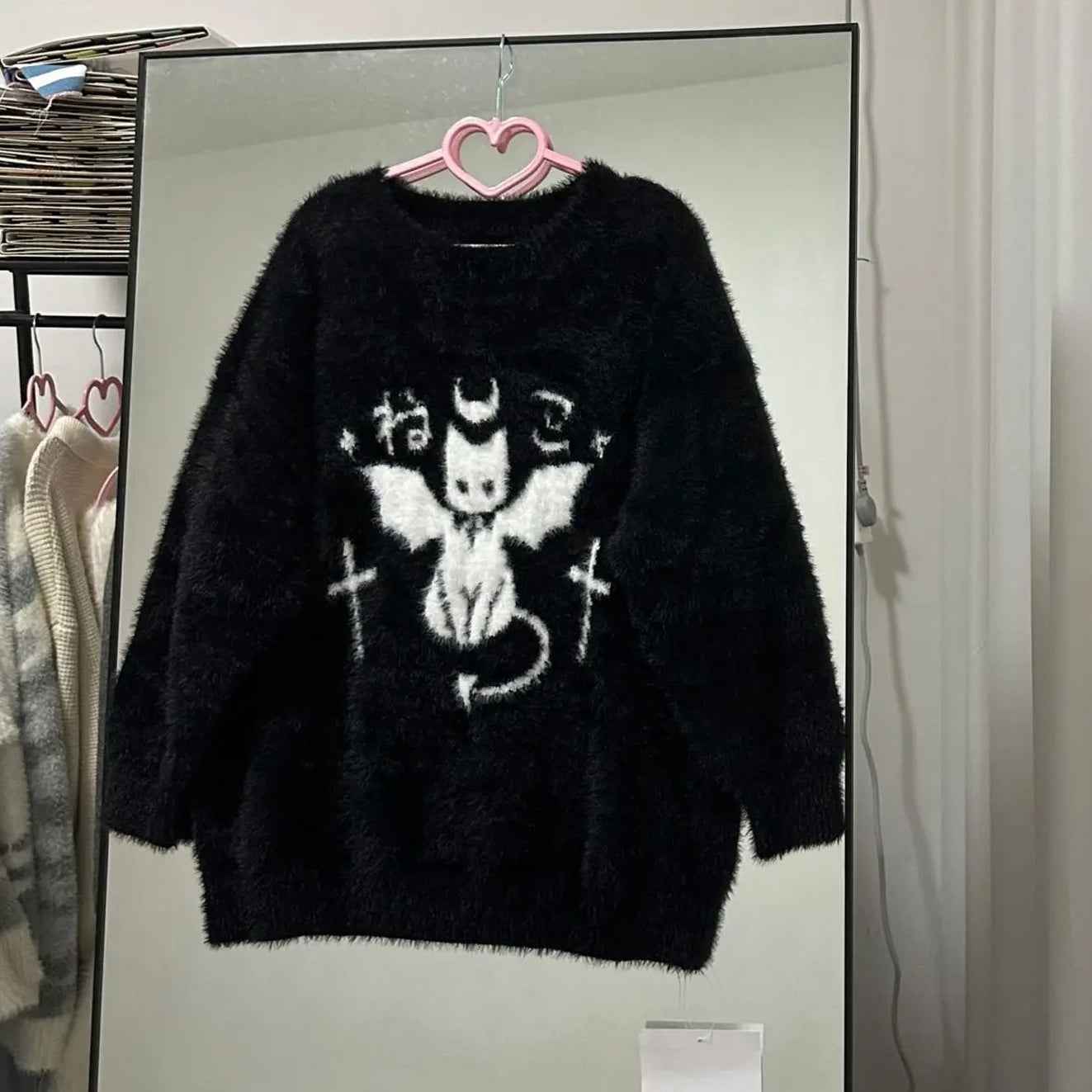 SUÉTER GATINHO GÓTICO - Loja Bee Fancy