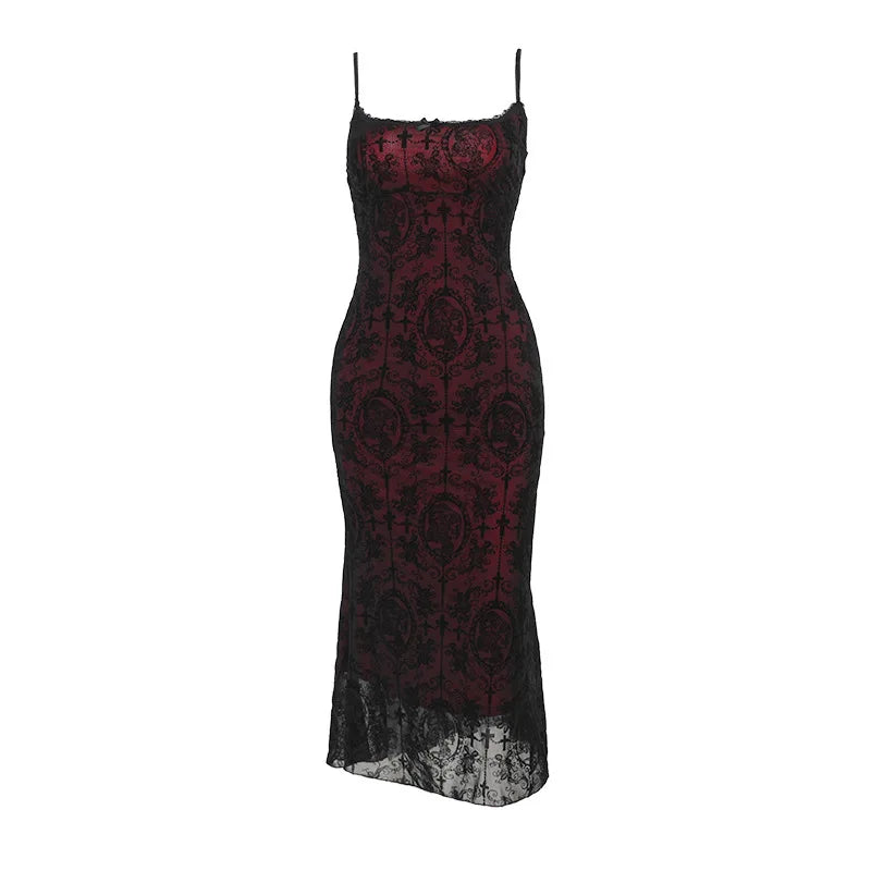 VESTIDO GÓTICO VERMELHO - Loja Bee Fancy