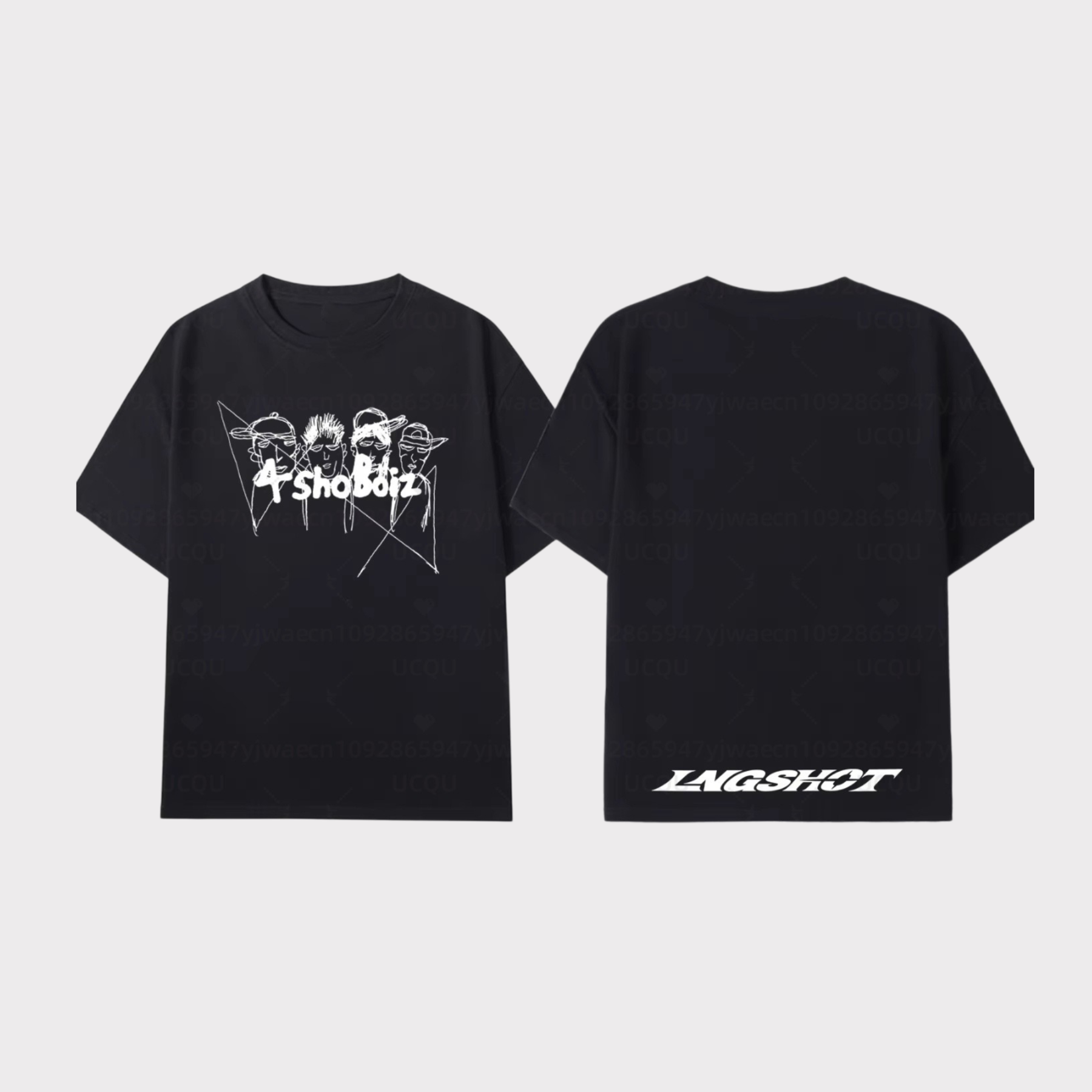 Camiseta de mangas curtas com desenho gráfico frontal em linhas e logo estampado na lateral inferior traseira