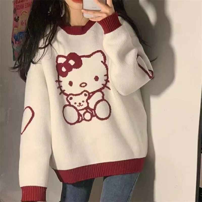 SUETER RED HELLO KITTY - Loja Bee Fancy