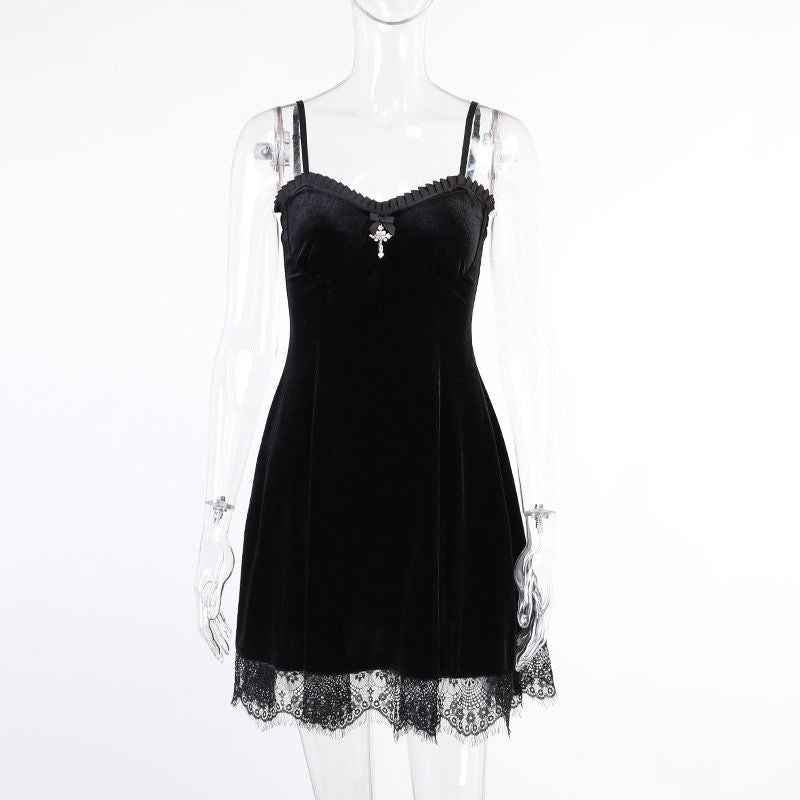 VESTIDO GOTH VELVET - Loja Bee Fancy