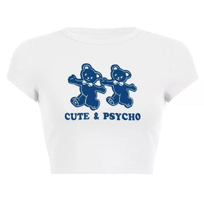 BABY TEE CUTE PSYCHO - Loja Bee Fancy