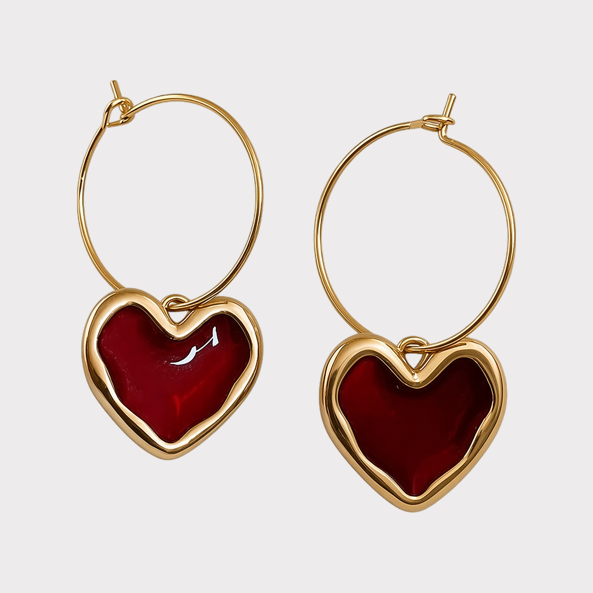 BRINCO GOLDEN HEART - Loja Bee Fancy