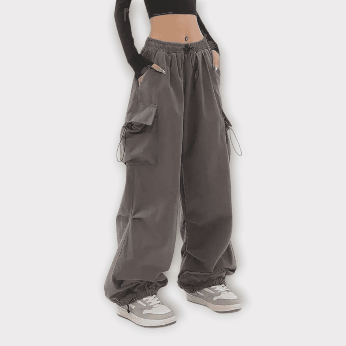 ハチヤーズ　CBBOA Parachute Pants ダークグレー　L ハチヤーズ CBBOA Parachute Pants ダークグレー L 【公式通販】