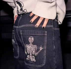 CALÇA SKULL BAGGY - Loja Bee Fancy