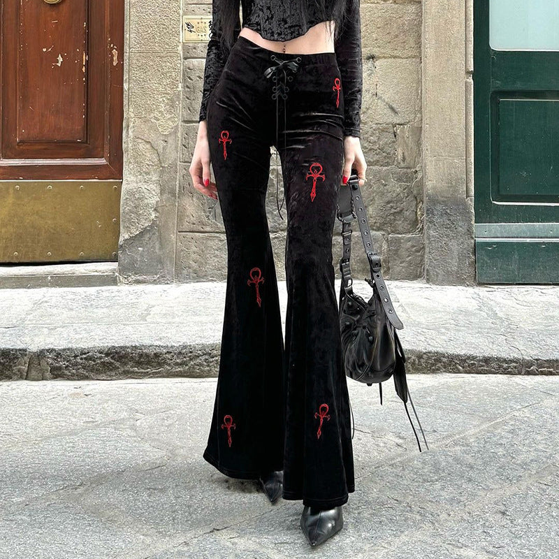 Calça Veludo Gótica - Loja Bee Fancy
