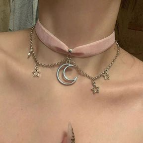 CHOKER PINK MOON - Loja Bee Fancy