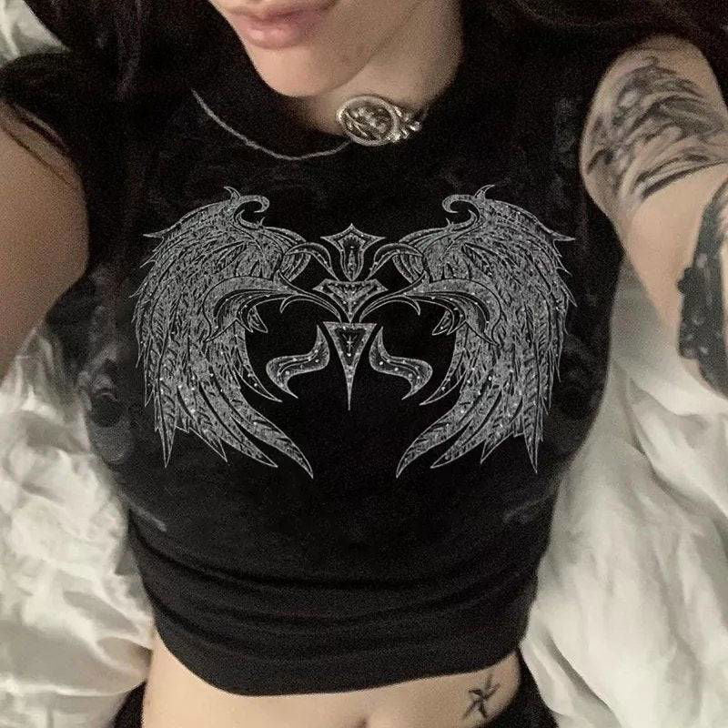 CROPPED GOTH ANGEL - Loja Bee Fancy