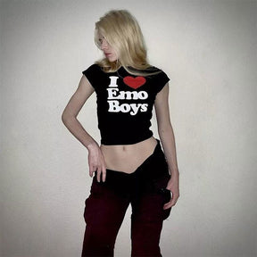 CROPPED I LOVE EMO BOYS - Loja Bee Fancy