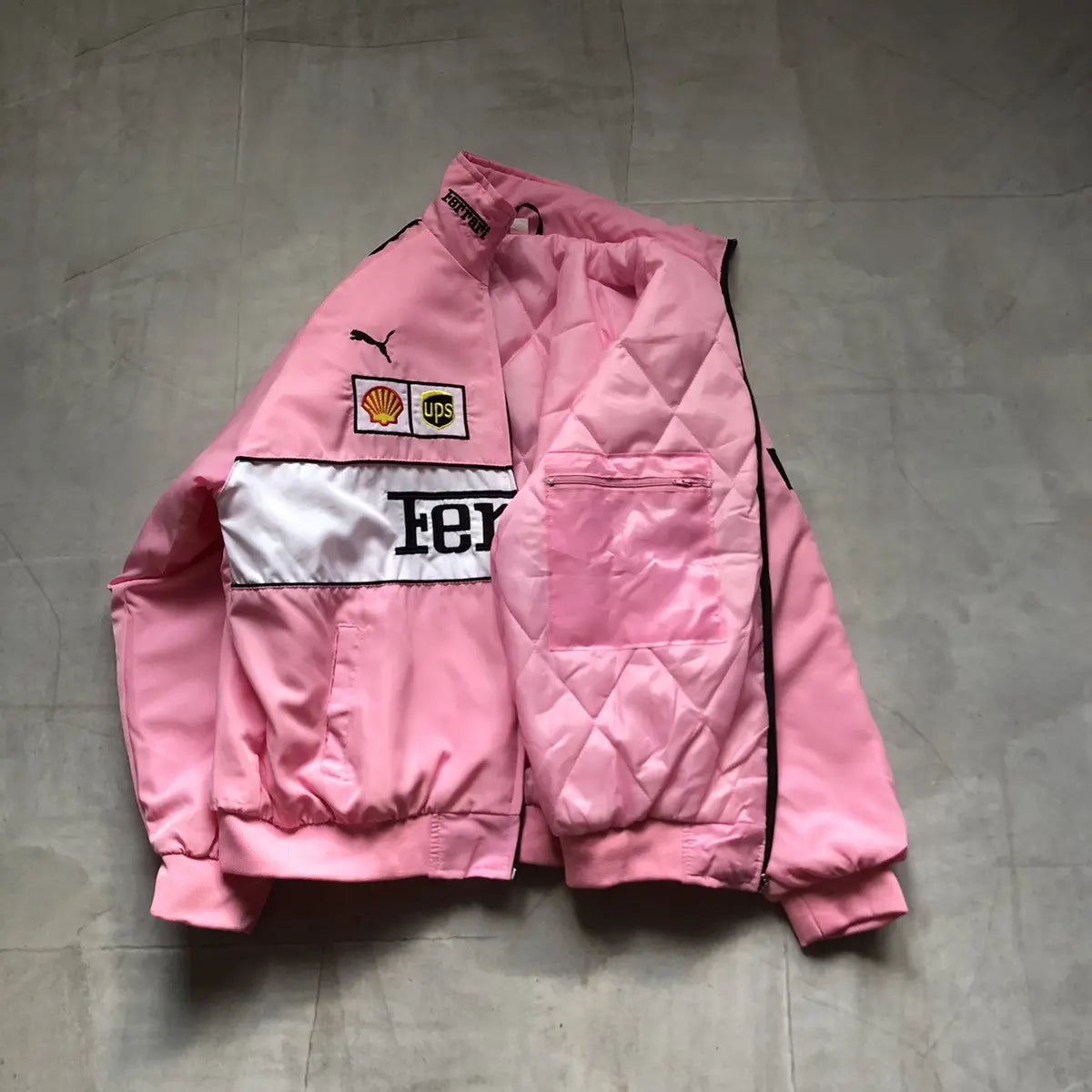 Jaqueta Ferrari F1 Rosa - Loja Bee Fancy