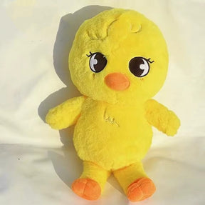 Pelúcia grande do personagem SKZOO Teddy em exibição colecionável