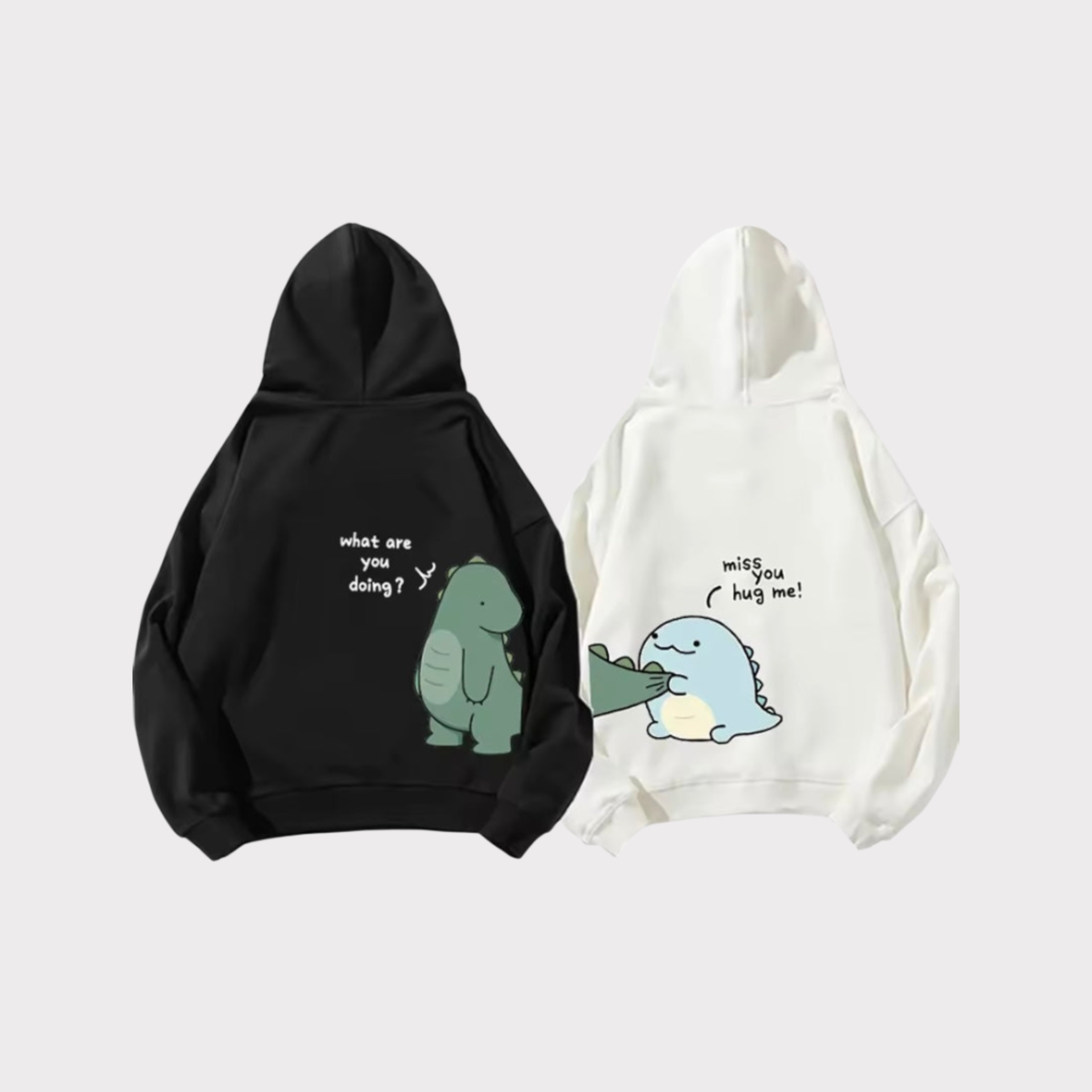 Moletom Casal Dinossauro Metadinha