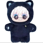 Gatinho branco com venda preta nos olhos inspirado no personagem Satoru Gojo