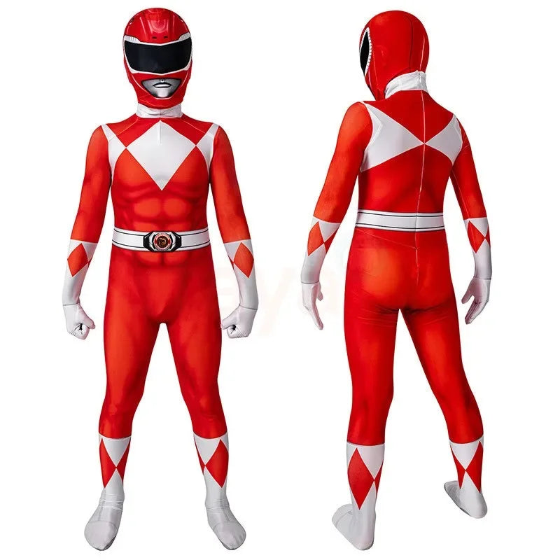 Fantasia Macacão Power Ranger Vermelho 